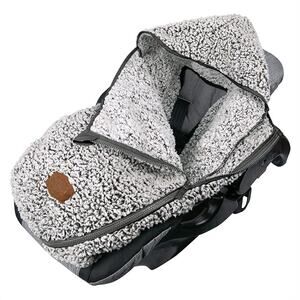 Winter Baby Car Seat Cover and Bunting Bag- Gray